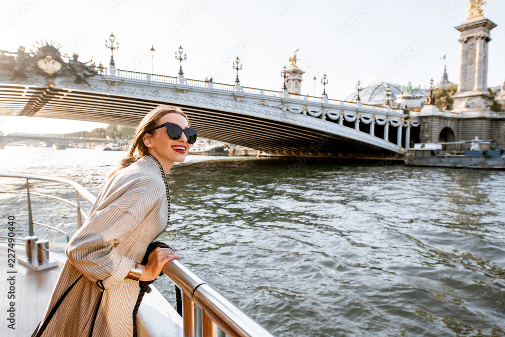 girl on river cruise bridge